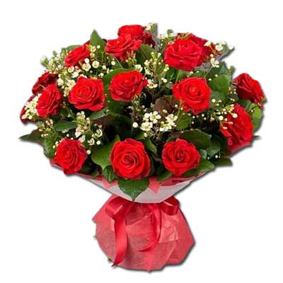 "Flower Bunch with Roses and Fillers - Click here to View more details about this Product